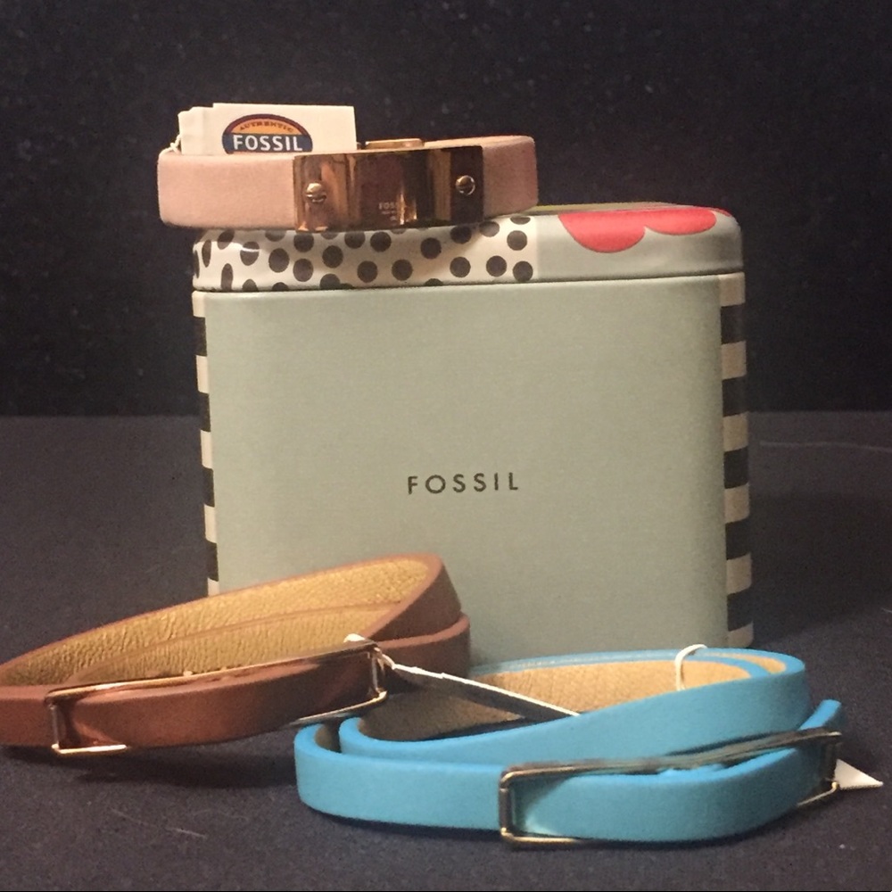 Fossil Leather Bracelets